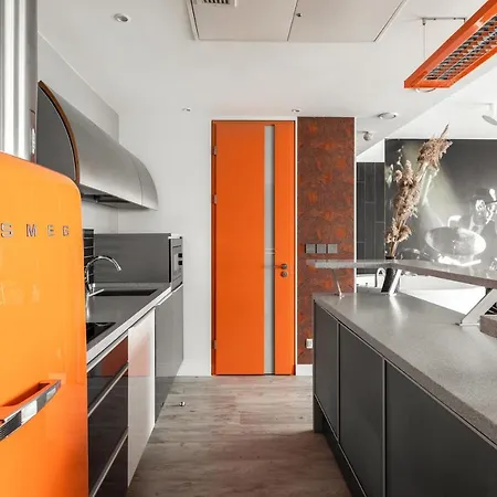 Sky Orange Jacuzzi Sauna 28 Floor Apartment Klaipėda