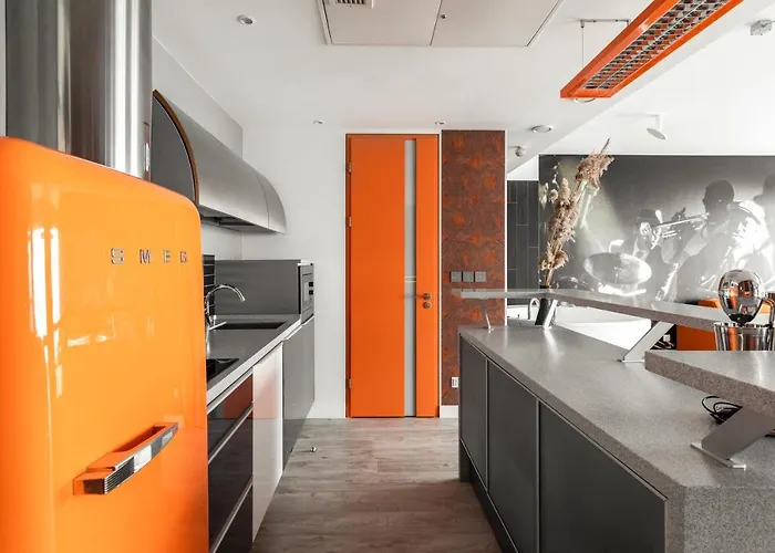 Sky Orange Jacuzzi Sauna 28 Floor Butas Klaipeda