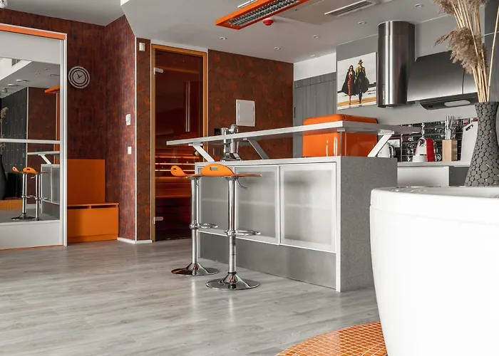 公寓 Sky Orange Jacuzzi Sauna 28 Floor 克莱佩达