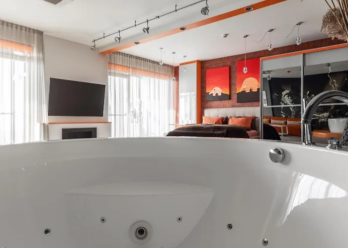 公寓 Sky Orange Jacuzzi Sauna 28 Floor