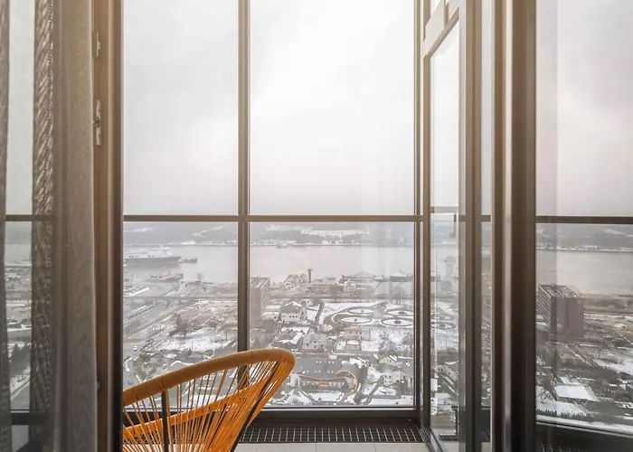 Sky Orange Jacuzzi Sauna 28 Floor Apartment *