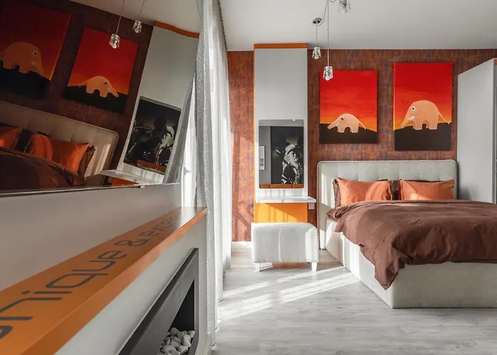 Sky Orange Jacuzzi Sauna 28 Floor Klaipėda